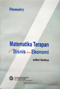 Matematika Terapan untuk Bisnis dan Ekonomi Edisi kedua