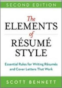 The Elements of Resume Style