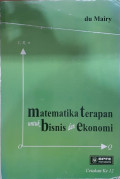 Matematika Terapan untuk Bisnis dan Ekonomi