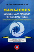 Manajemen Sumber Daya Manusia Perguruan Tinggi : Pendekatan Budaya Kerja Dosen Profesional