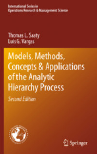 Image of Models, methods, concepts & applications of the analytic hierarchy process, Second Editor